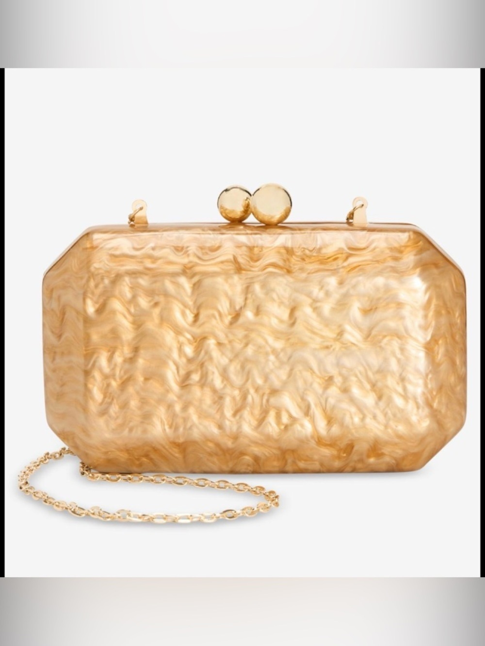 I.N.C. International Concepts Acrylic Swirl Minaudiere Clutch, Macy's Exclusive